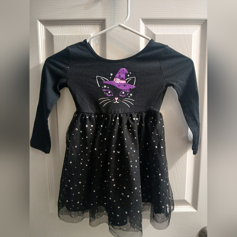 Black and Purple Cat Witch Dress By Jumping Beans